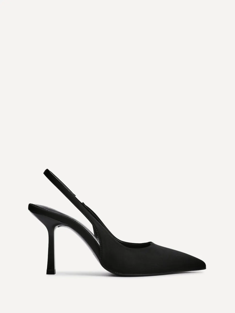 Zwart - Linzi Dash Slingback Court Heels