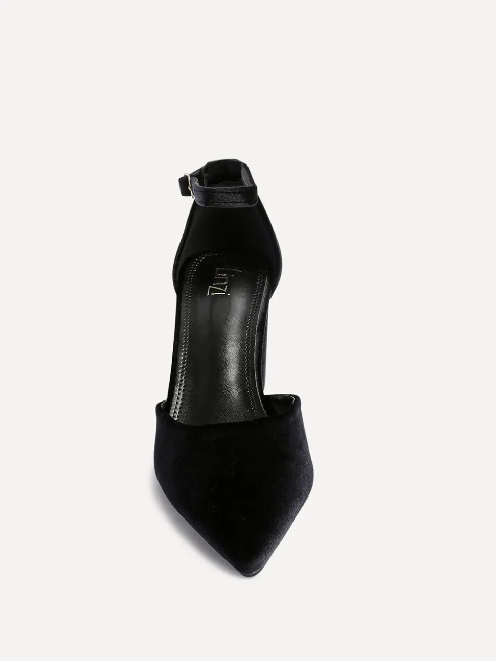 Zwart - Linzi Glam Classic Pointed Court Heels
