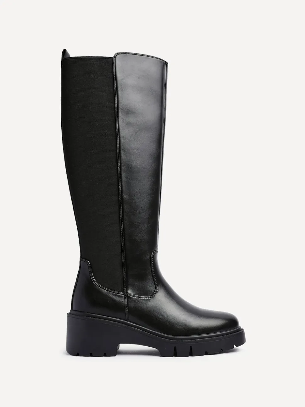 Zwart - Linzi Hyland High Leg Wedges Boots