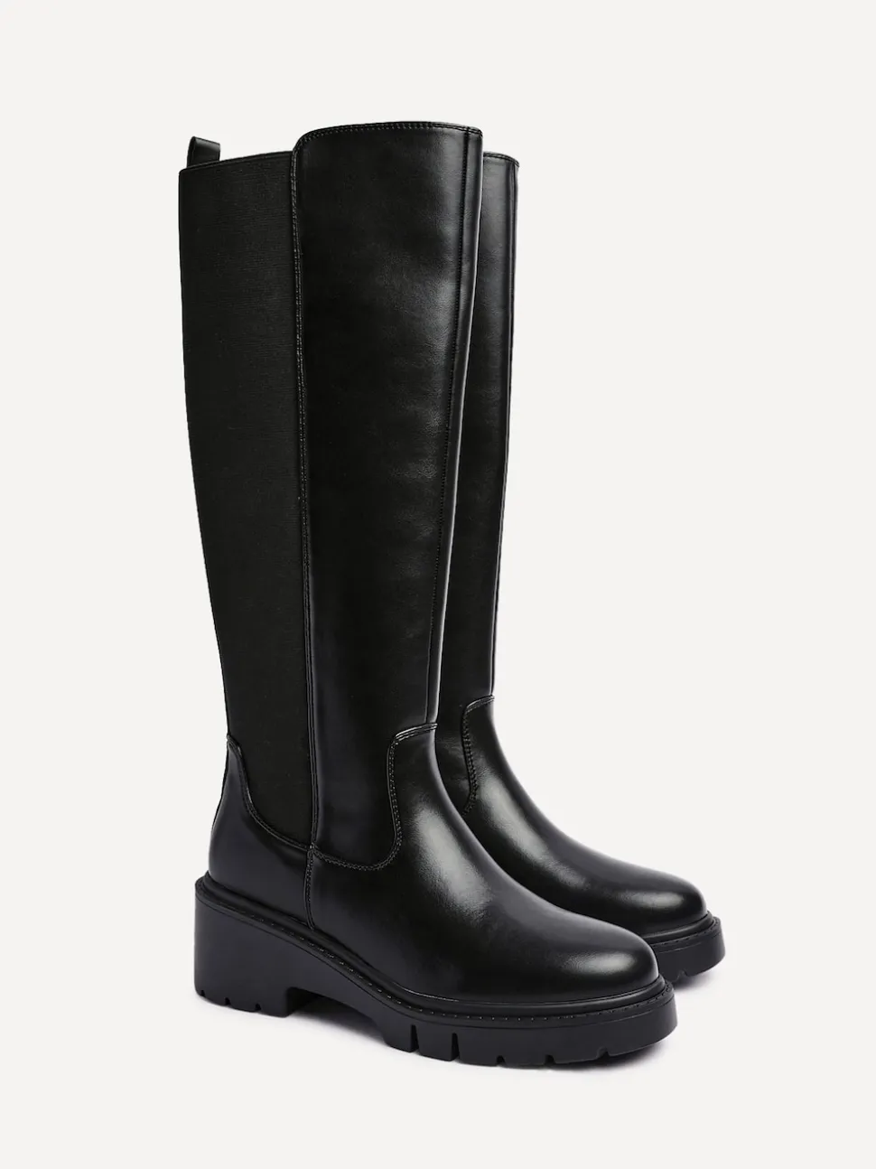 Zwart - Linzi Hyland High Leg Wedges Boots