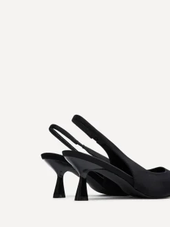 Zwart - Linzi Izzie slingback pumps met brede pasvorm en hoge hakken
