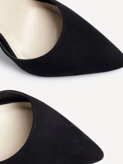 Zwart - Linzi Lavora Stiletto pumps met enkelbandje en wijde pasvorm
