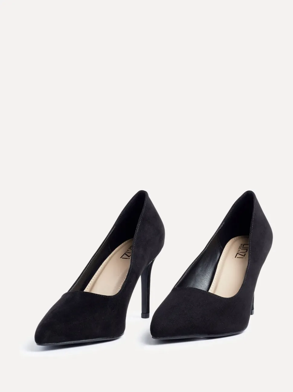 Zwart - Linzi Martina Pumps met spitse neus en wijde pasvorm