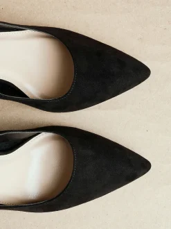 Zwart - Linzi Martina Pumps met spitse neus en wijde pasvorm