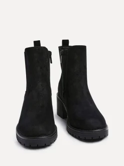 Zwart - Linzi Path Block Heel Chelsea Boots