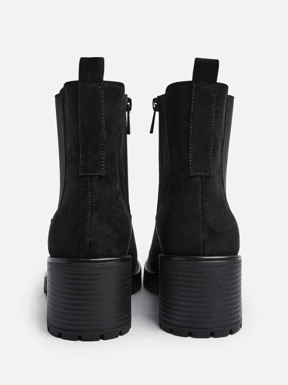Zwart - Linzi Path Block Heel Chelsea Boots