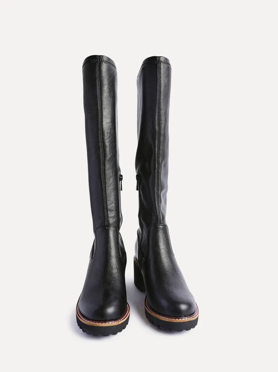 Zwart - Linzi Resist Stretch High Leg Wedge Boots