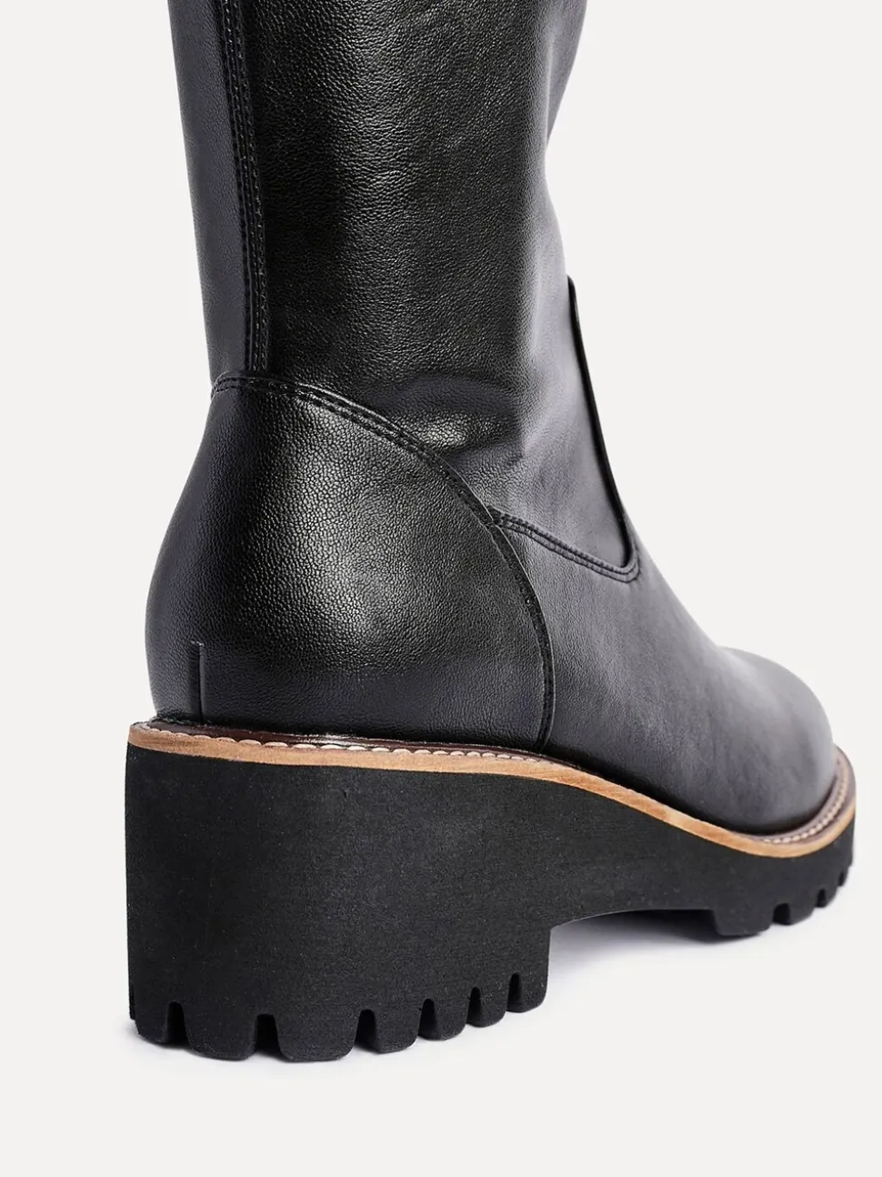 Zwart - Linzi Resist Stretch High Leg Wedge Boots
