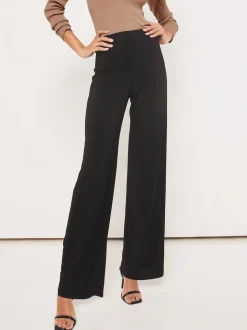 Zwart - Lipsy - Broek met wijde pijpen en hoge taille