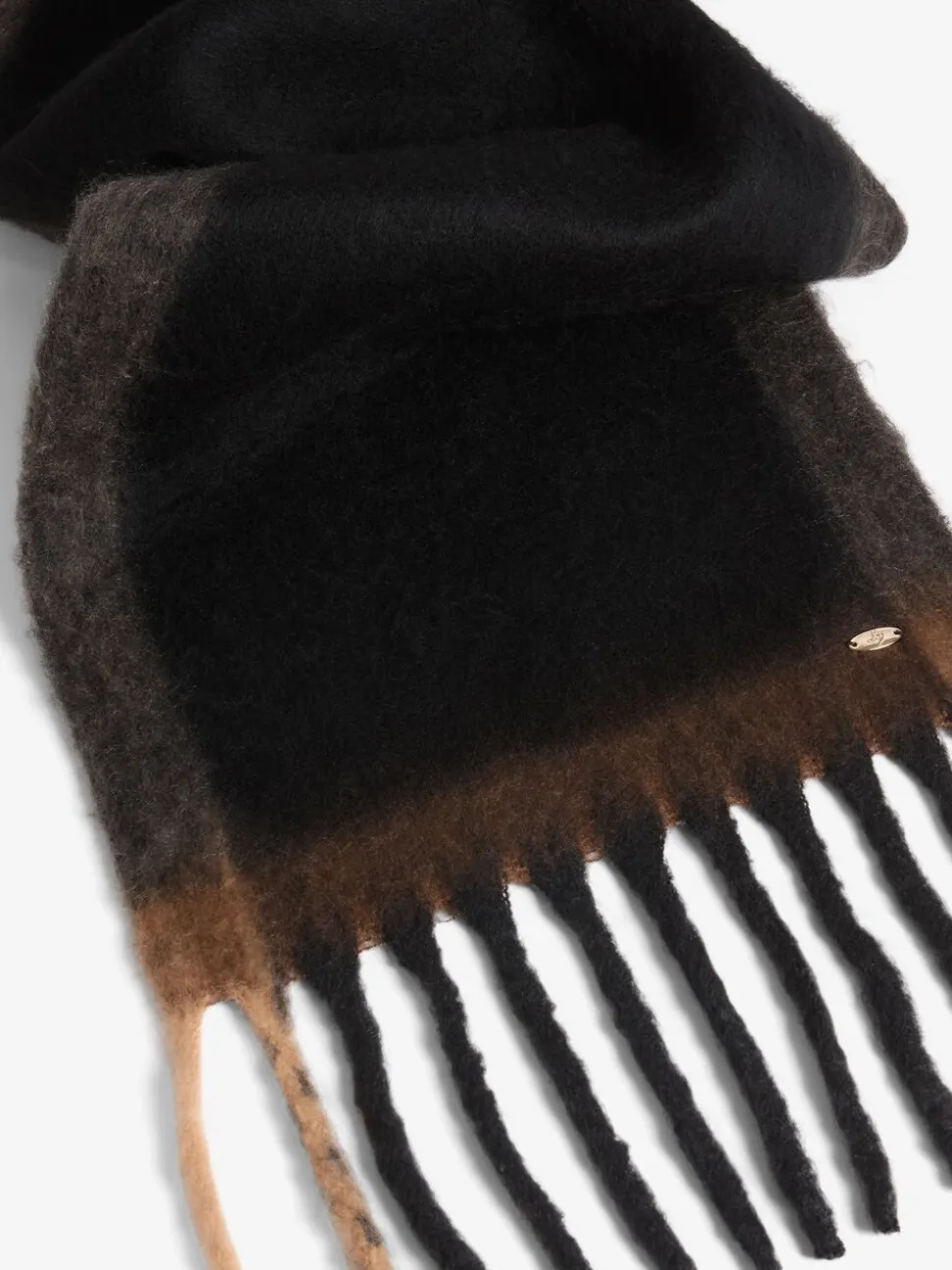 Zwart - Lipsy Cosy geborstelde sjaal