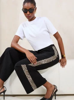 Zwart - Lipsy Printed Side Stripe Trousers