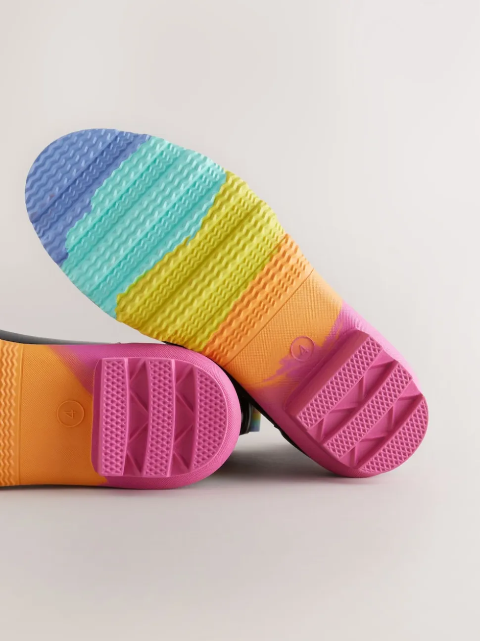 Zwart - Little Bird by Jools Oliver regenlaarzen met regenboog voor volwassenen