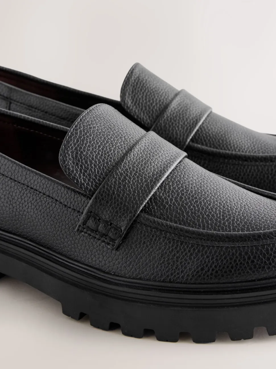 Zwart - Loafers met dikke zool