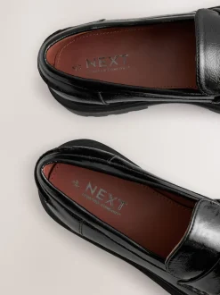 Zwart - Loafers met dikke zool