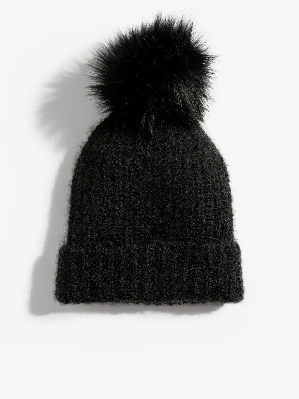 Zwart - Love & Roses Cosy Pom Hat