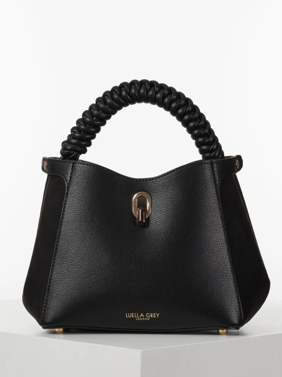 Zwart - Luella Grey Catherine Woven Handle Cross-Body Bag