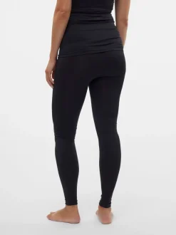 Zwart - Mamalicious Maternity Seamless Leggings