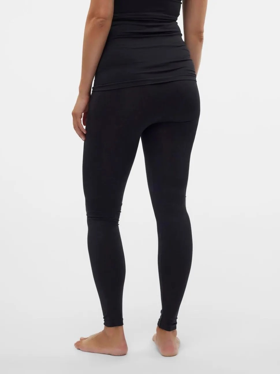 Zwart - Mamalicious Maternity Seamless Leggings