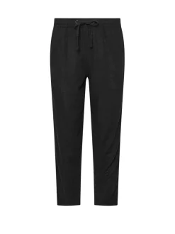 Zwart - M&Co Petite linnen joggingbroek