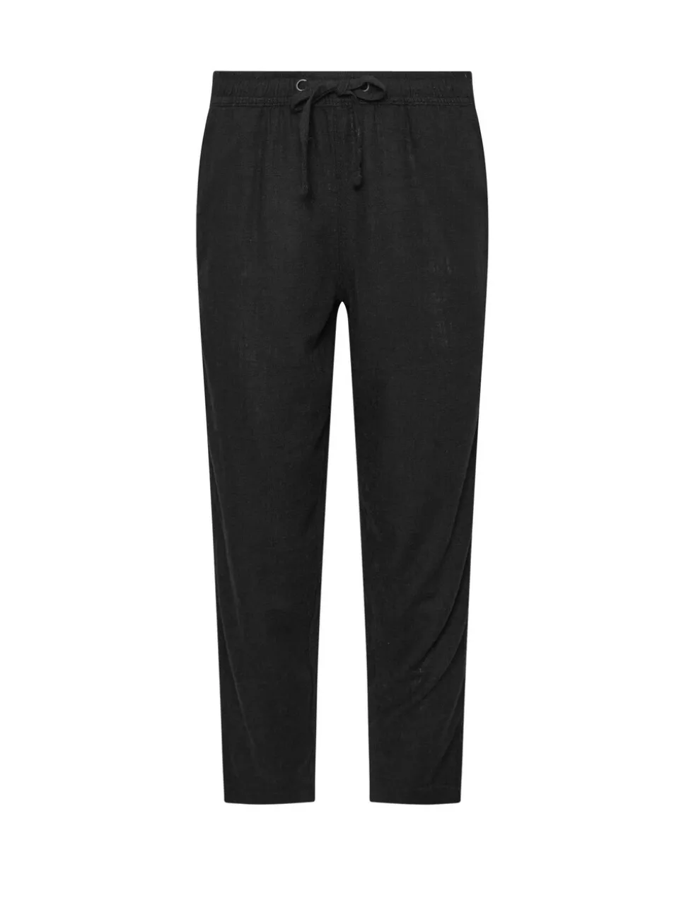 Zwart - M&Co Petite linnen joggingbroek