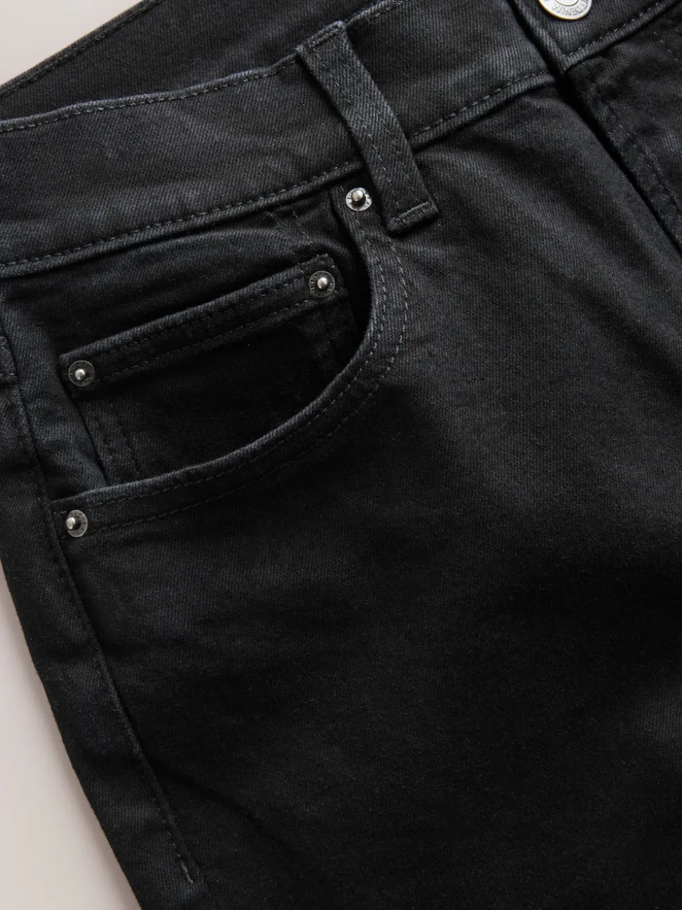 Zwart - Mid Rise Stretch Bootcut Jeans