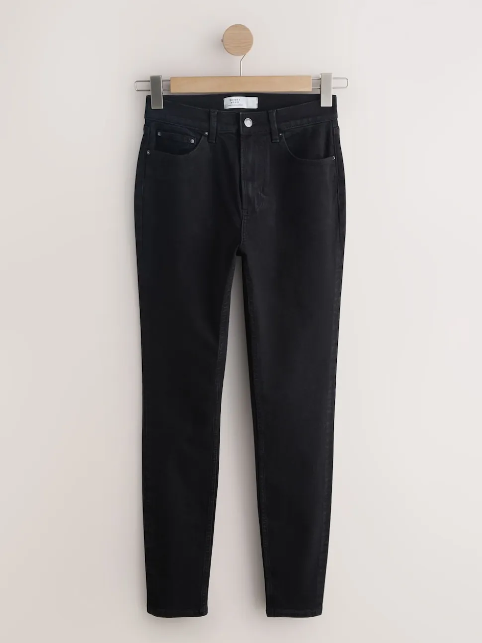 Zwart - Mid Rise Stretch Skinny Jeans