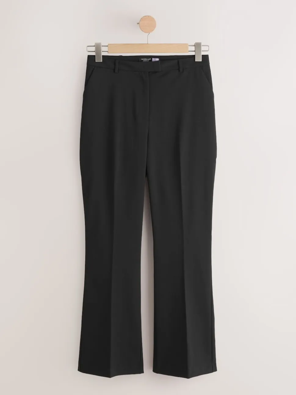 Zwart - Modieuze Hourglass broek met bootcut