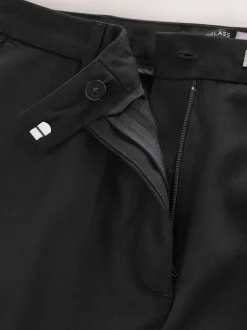 Zwart - Modieuze Hourglass broek met bootcut