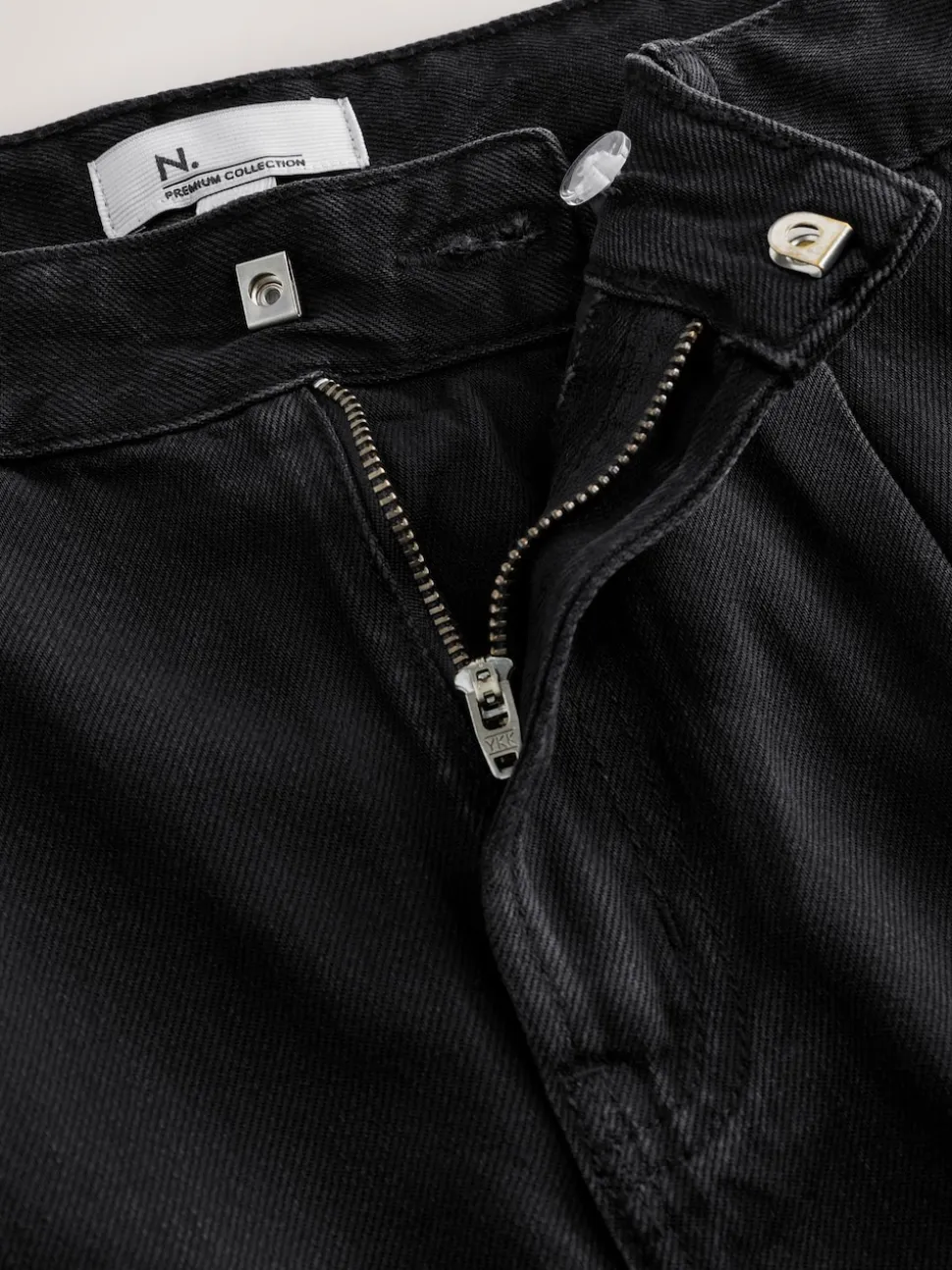 Zwart - N. Premium Palazzo-jeans met wijde pijpen