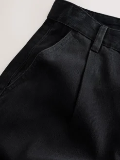 Zwart - N. Premium Palazzo-jeans met wijde pijpen