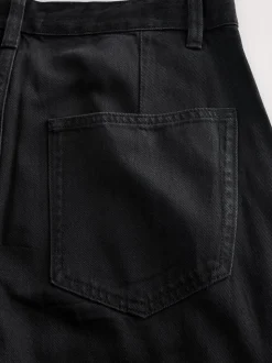 Zwart - N. Premium Palazzo-jeans met wijde pijpen
