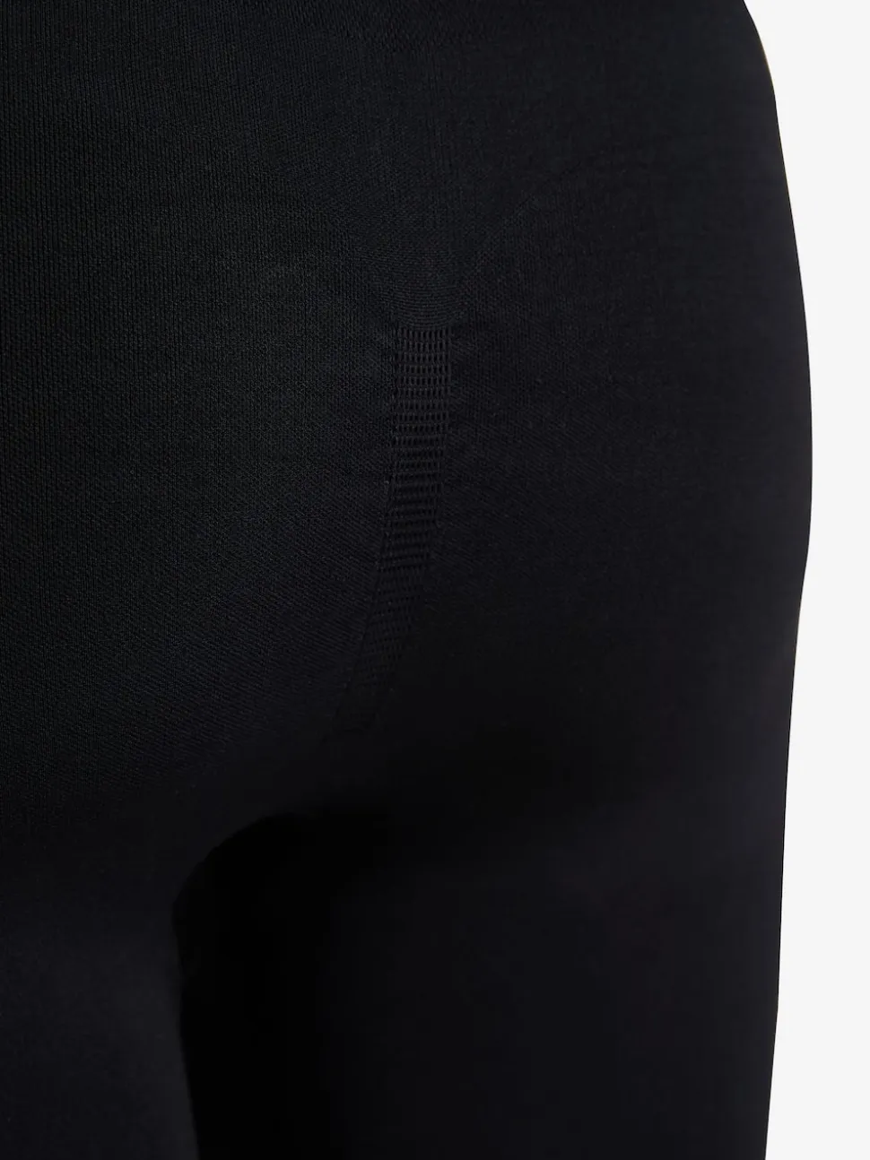 Zwart - Naadloze vormgevende legging met buikcorrectie