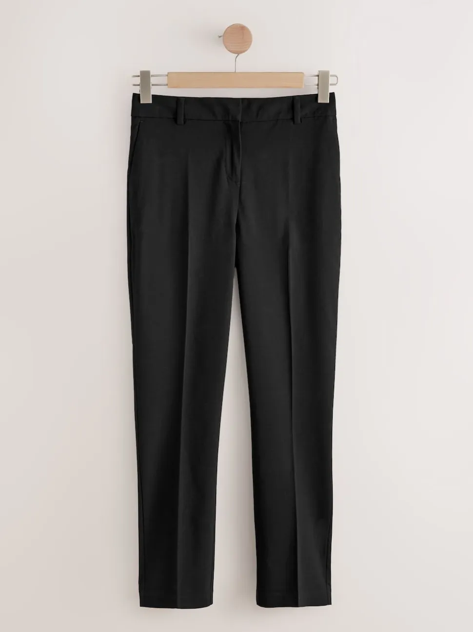 Zwart - Nauwsluitende, op maat gemaakte broek van wol