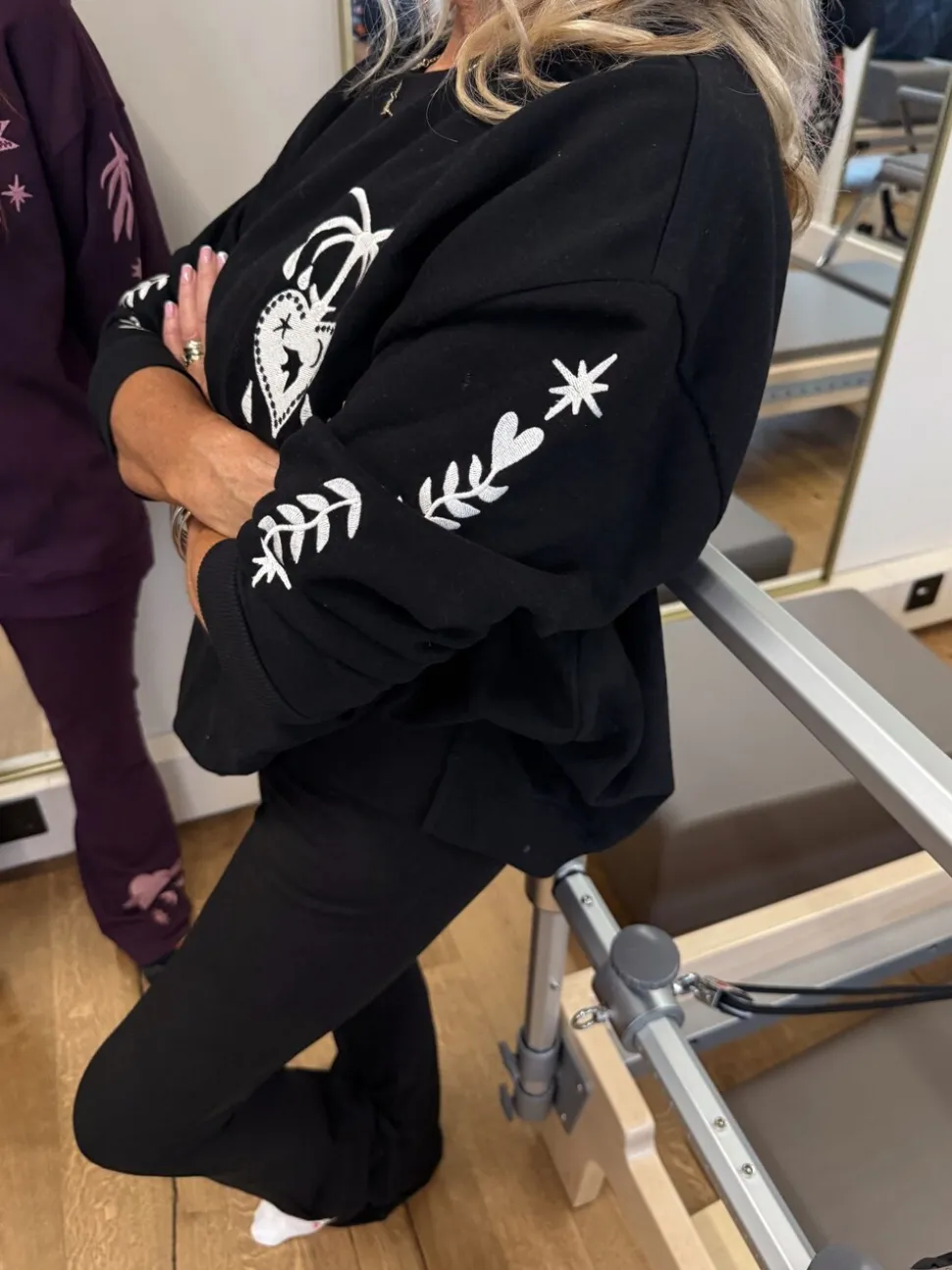Zwart - Never Fully Dressed Embroidered Sweatshirt