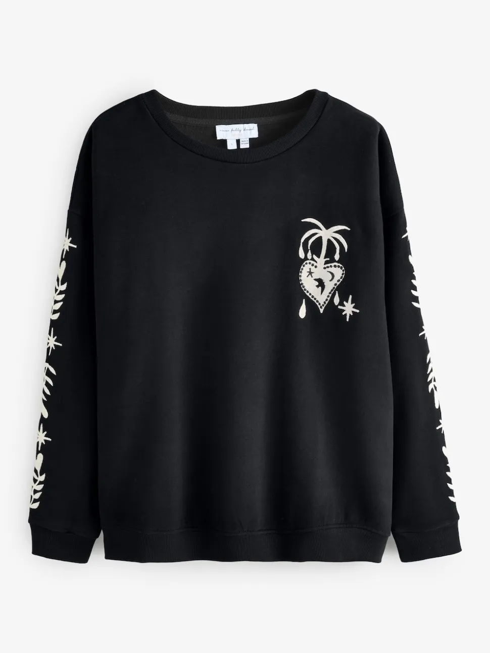 Zwart - Never Fully Dressed Embroidered Sweatshirt