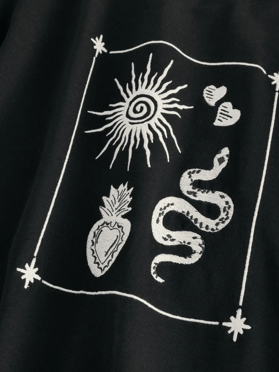 Zwart - Never Fully Dressed Embroidered Sweatshirt