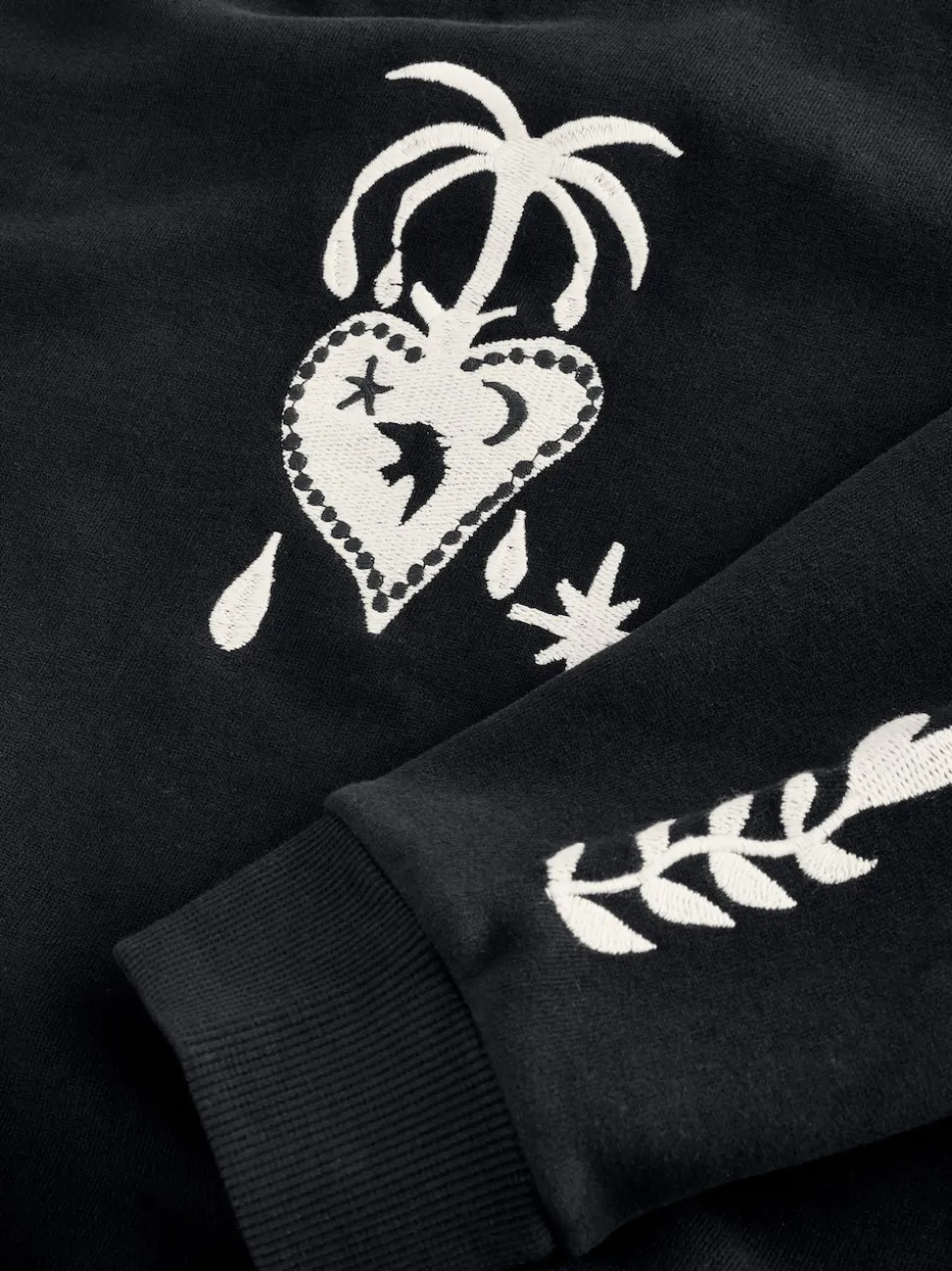 Zwart - Never Fully Dressed Embroidered Sweatshirt