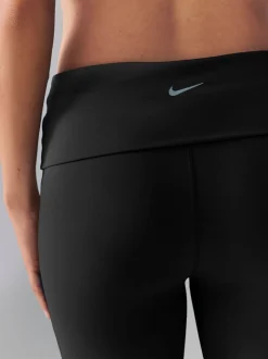 Zwart - Nike One hoge taille wijde pijp leggings