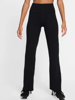 Zwart - Nike One hoge taille wijde pijp leggings