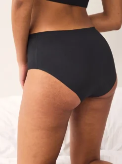 Zwart - No VPL Period Knickers 2 Pack