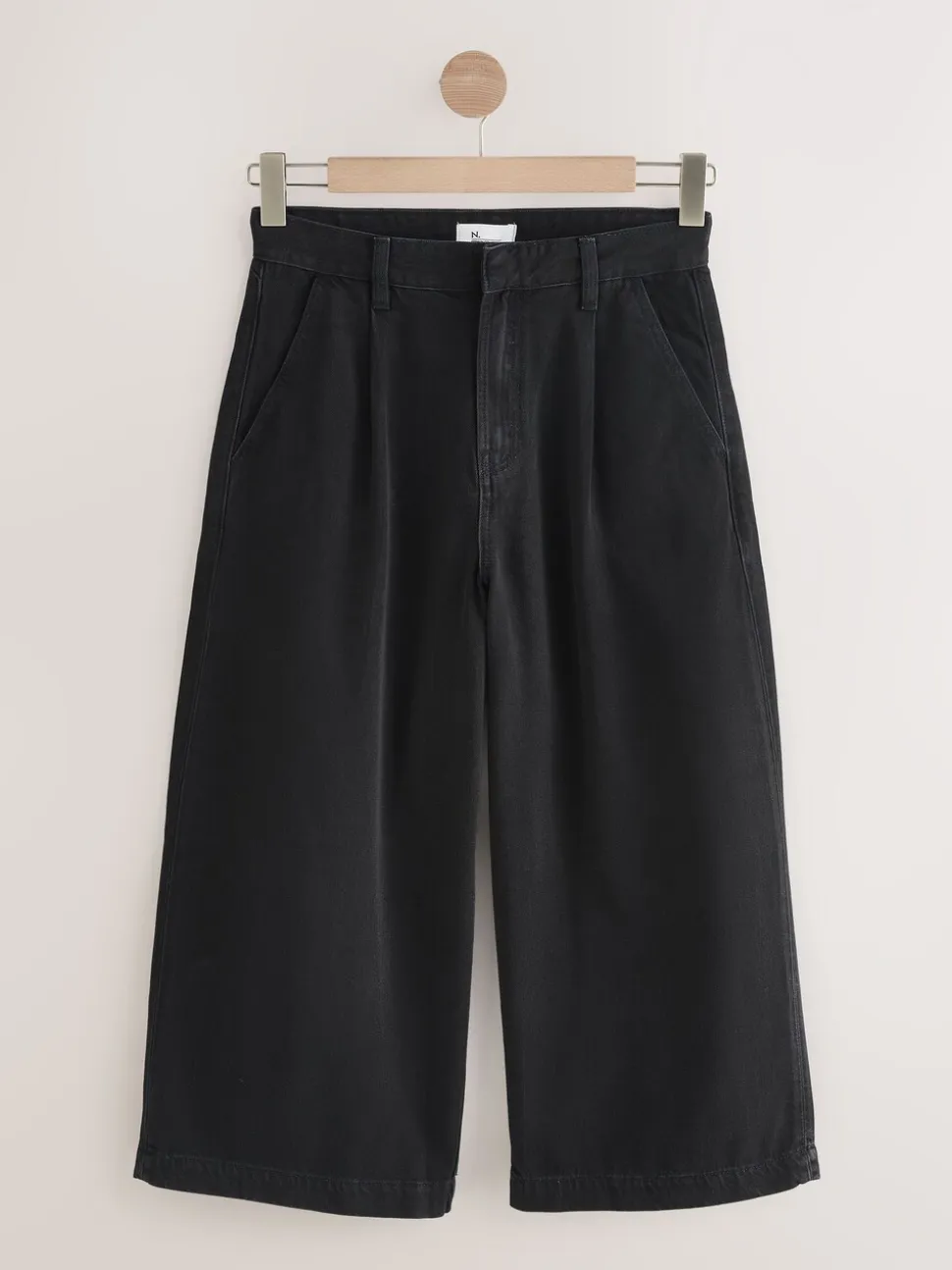 Zwart - N.Premium High Rise Culotte Jeans