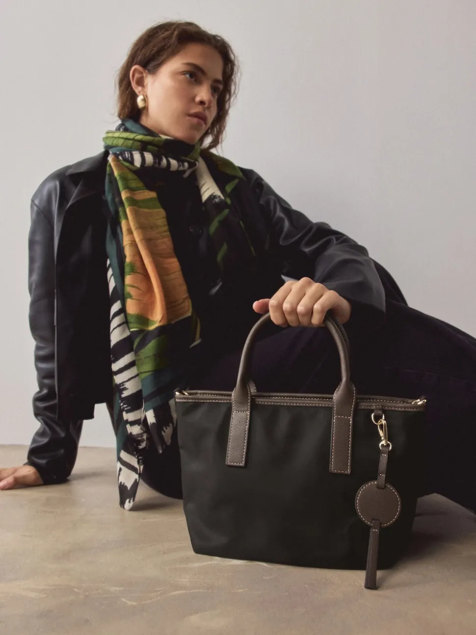Zwart - Nylon crossbodytas