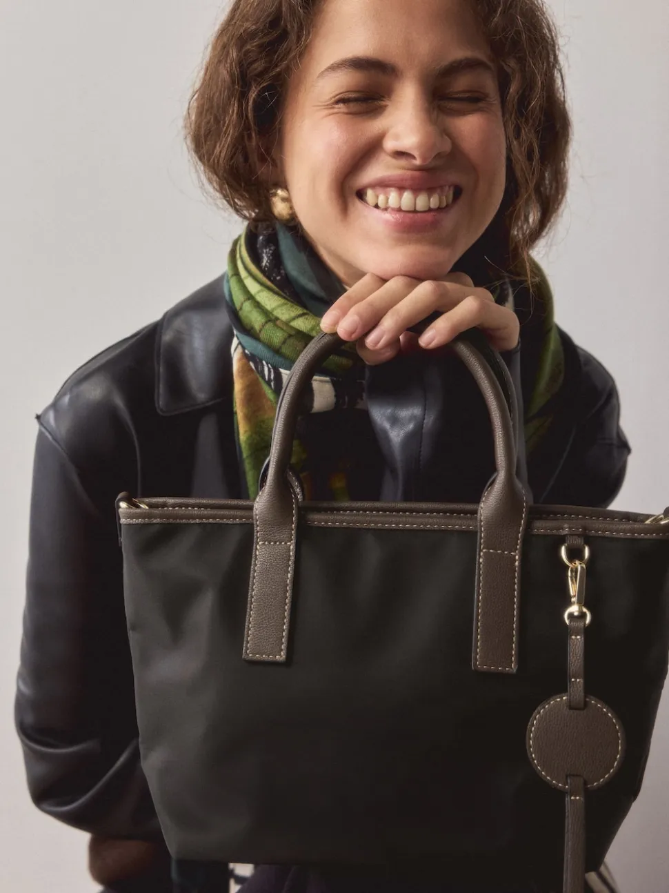 Zwart - Nylon crossbodytas