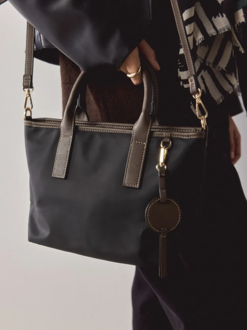 Zwart - Nylon crossbodytas