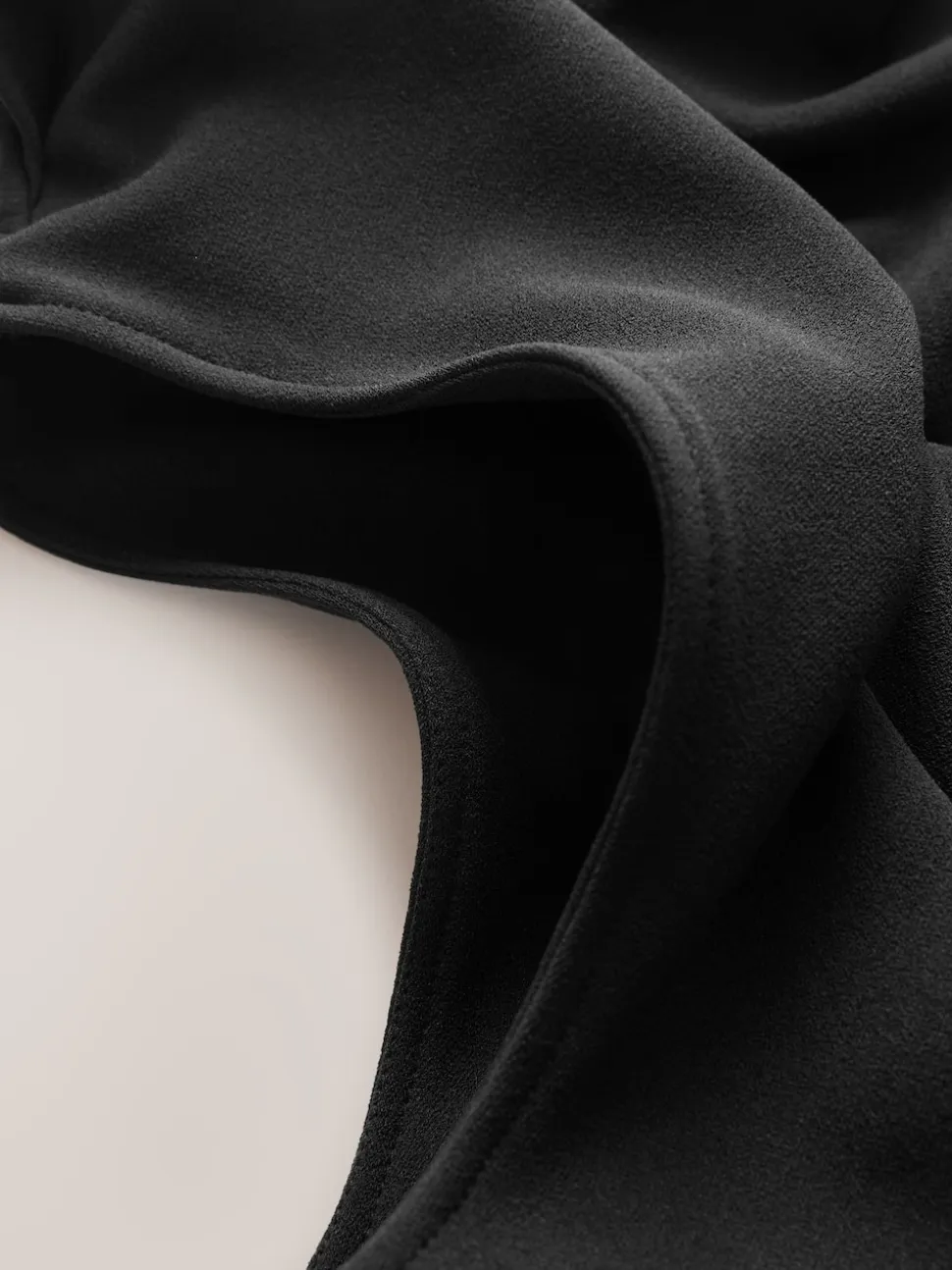 Zwart - Occasion Cowl Neck Sleeveless Jersey Jumpsuit