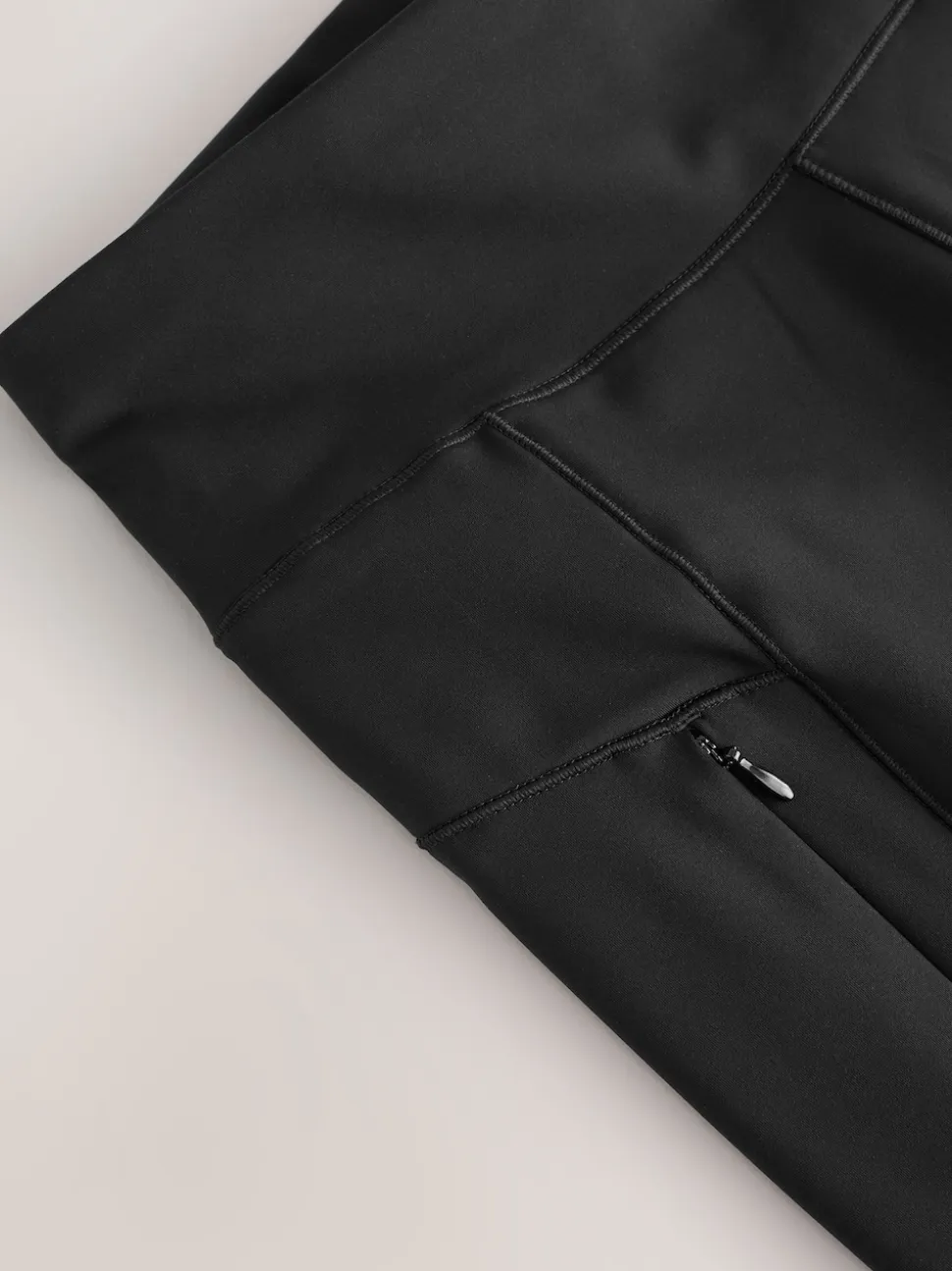 Zwart - Outdoor legging met fleecevoering en warme handgreep