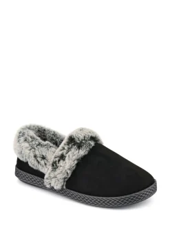 Zwart - Pavers Warm Lined Memory Foam Slippers