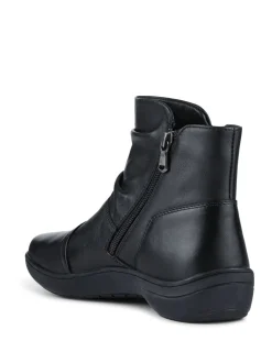 Zwart - Pavers Wide Fit Leather Ankle Boots