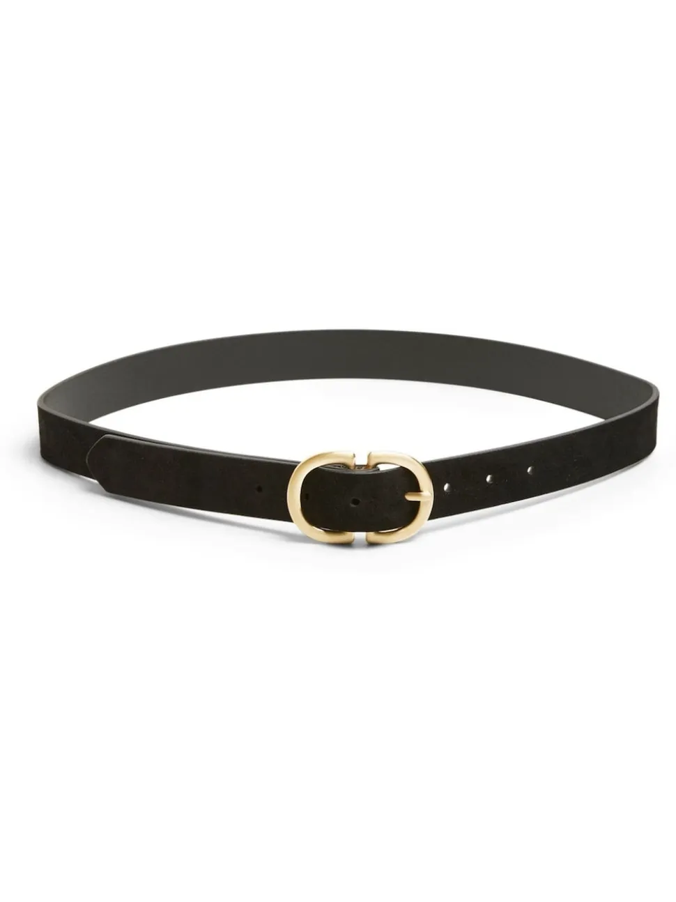 Zwart - PIECES suède riem met gesp