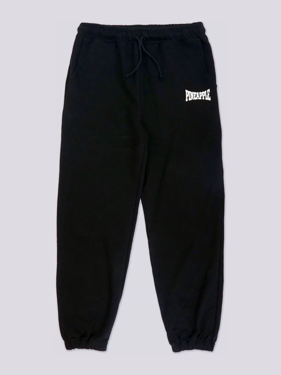 Zwart - Pineapple - Oversized joggingbroek met zakken en boorden